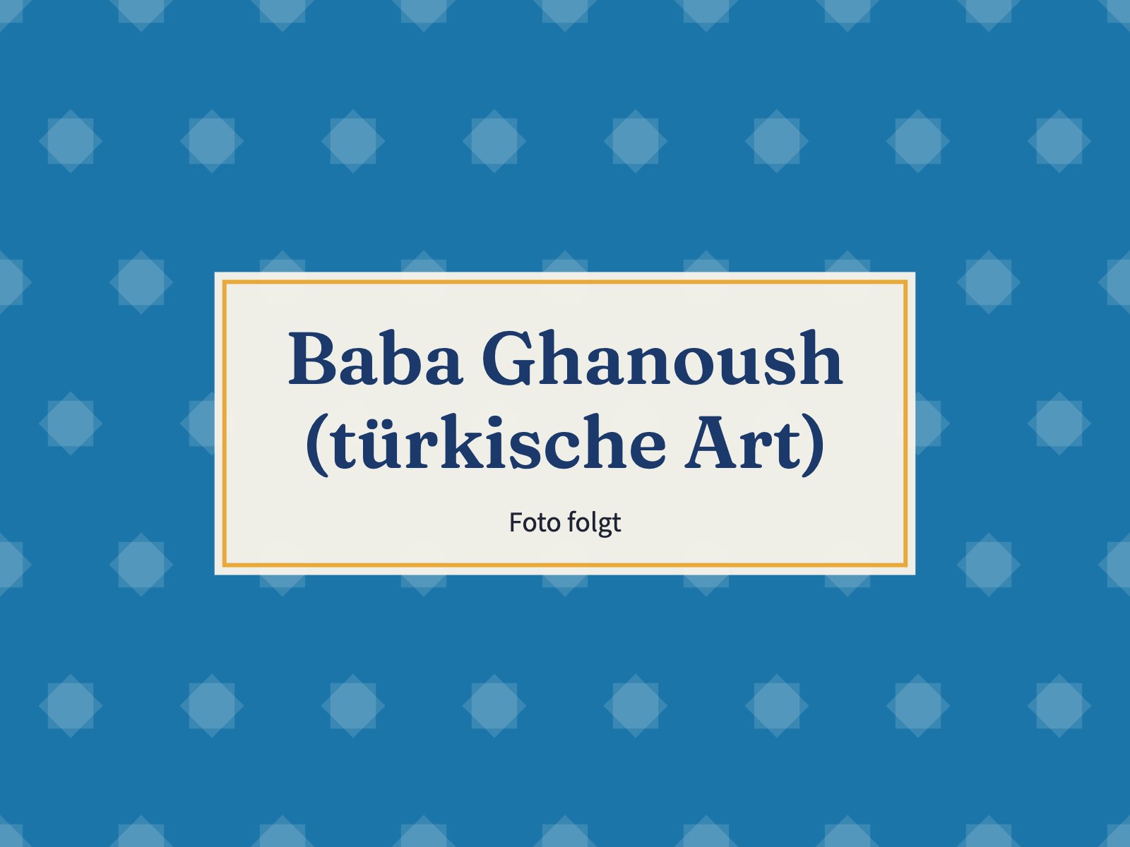 Platzhalter: Baba Ghanoush (türkische Art)