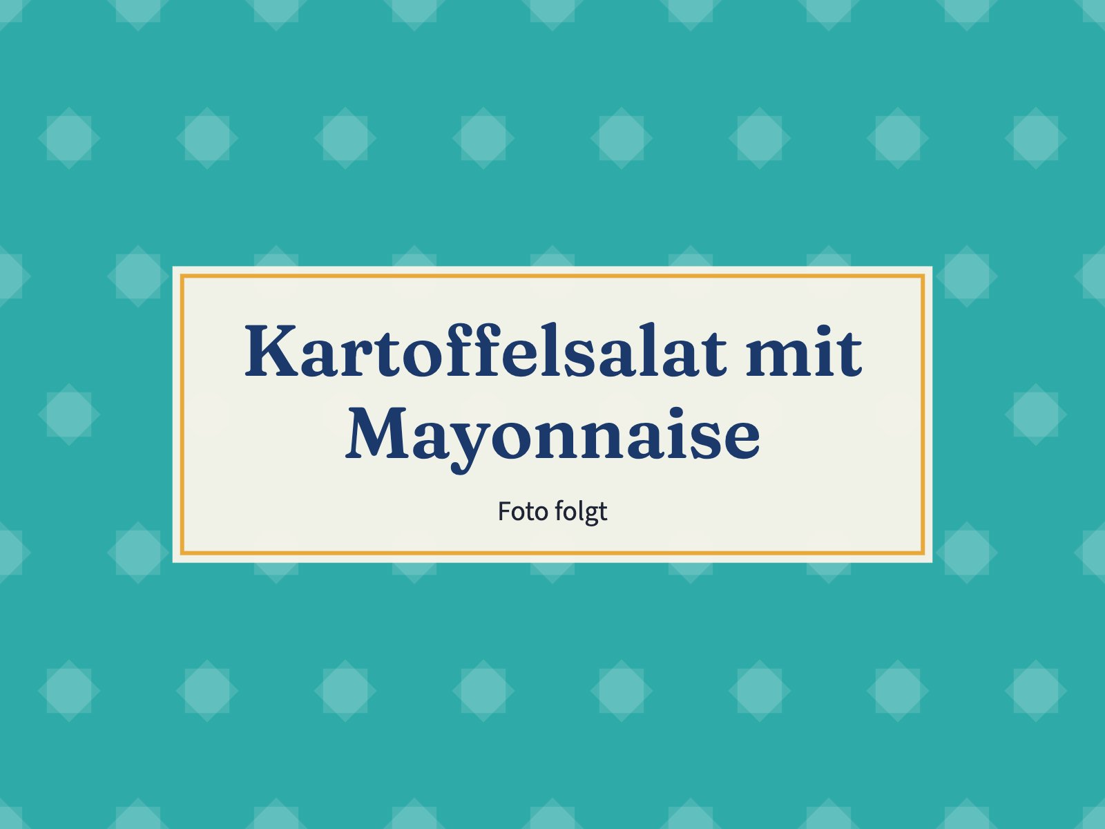 Platzhalter: Kartoffelsalat mit Mayonnaise