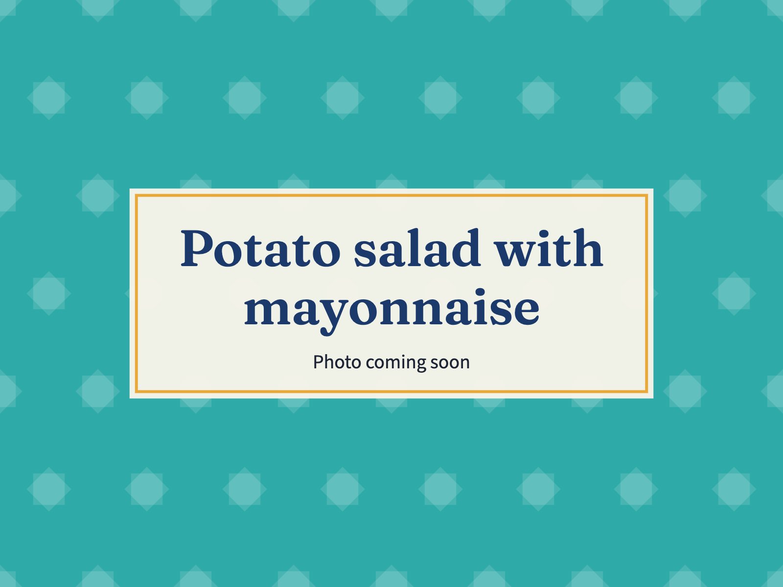 Placeholder: Potato salad with mayonnaise
