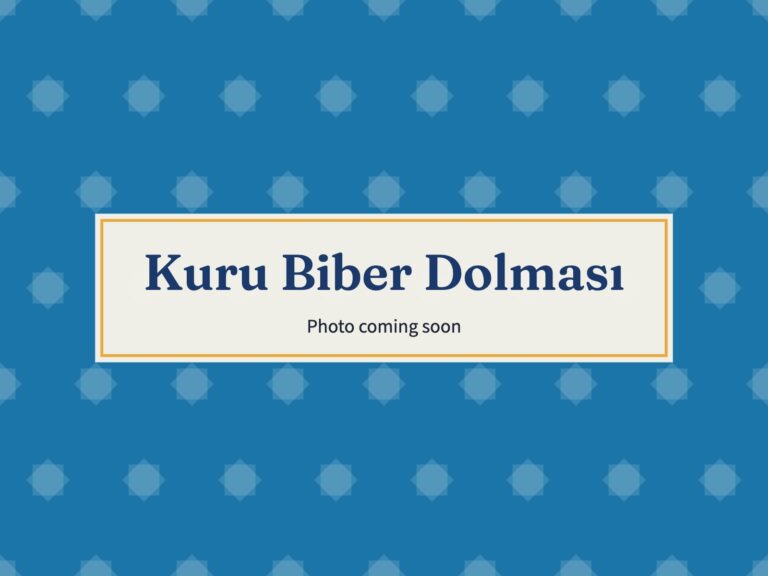 Placeholder: Kuru Biber Dolması