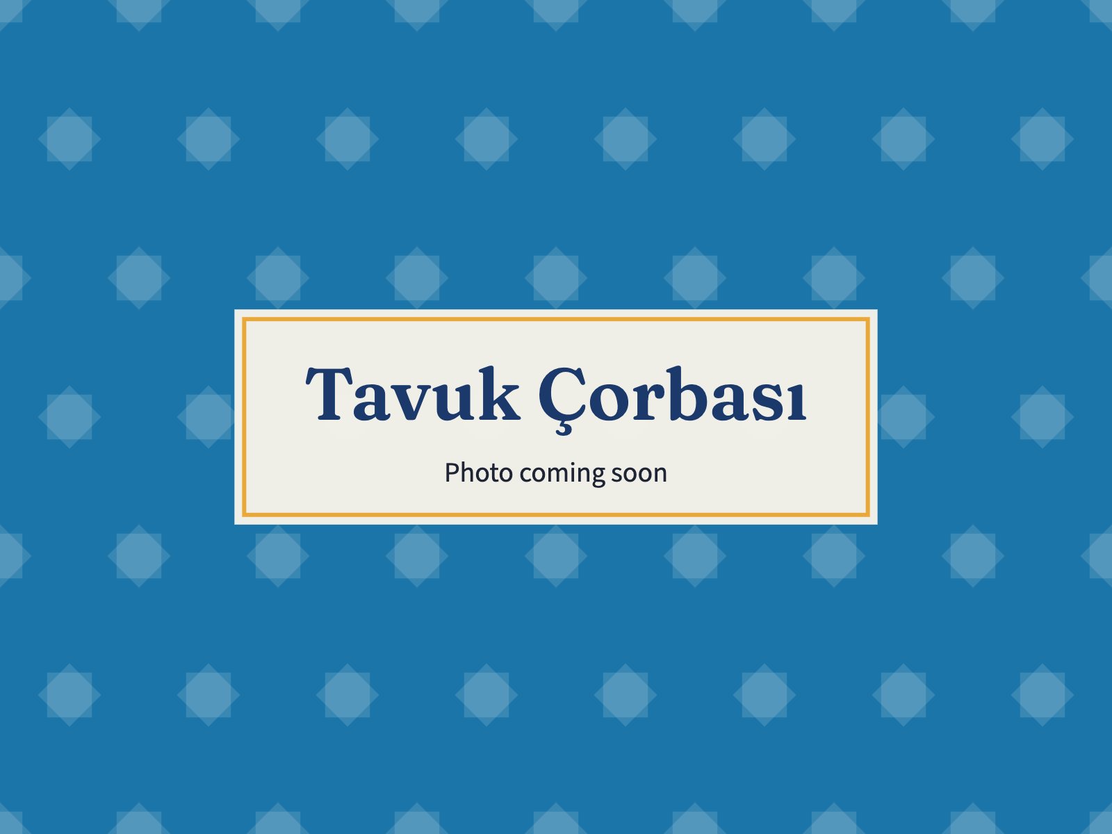 Placeholder: Tavuk Çorbası